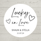 Wedding Stickers | Lucky In Love Stickers | Scratch Card Wedding Stickers.