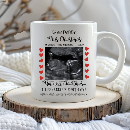Daddy Mug | Scan Photo Christmas Baby Mug | Gift Idea