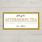 Surprise Ticket Print | Gold Afternoon Tea Ticket Voucher | Gift Idea