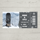 Surprise Ticket Print | Personalised Snowboarding Ticket Pass Voucher Membership | Gift Idea