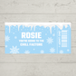 Surprise Ticket Print | Personalised Ice Skating, Snow Trip, Skiing Trip Ticket Pass Voucher Membership | Gift Idea