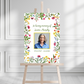 Funeral Service Entrance Board Sign | Personalised Photo Funeral Board | Wildflower Spring Floral Funeral Wake Sign | A4, A3, A2