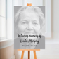 Funeral Service Entrance Board Sign | Personalised Black & White Photo Funeral Board | Funeral Wake Sign | A4, A3, A2