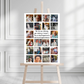 Funeral Service Entrance Board Sign | Personalised Photo Collage Funeral Board | Quote Funeral Wake Sign | A4, A3, A2
