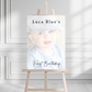 Colour Photo Board | First Birthday Welcome Board Sign | Personalised Party Board | A4, A3, A2