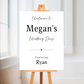 Black & White Minimalistic Welcome Wedding Board Sign | Personalised Wedding Day Board | Wedding Party Sign | A4, A3, A2