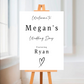 Black & White Minimalistic Welcome Wedding Board Sign | Personalised Wedding Day Board | Wedding Party Sign | A4, A3, A2