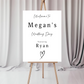 Black & White Minimalistic Welcome Wedding Board Sign | Personalised Wedding Day Board | Wedding Party Sign | A4, A3, A2