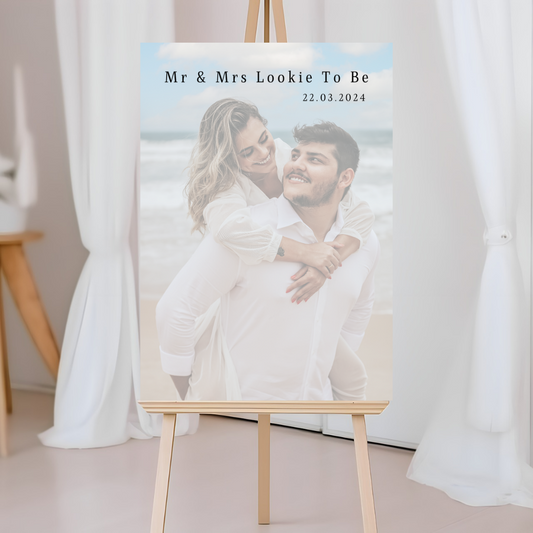 Wedding Day/Engagement Photo Welcome Entrance Board Sign | Personalised Wedding Engagement Event Board Sign | A4, A3, A2