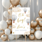 Blue Hot Air Balloon Baby Shower Welcome Board Sign | Personalised Baby Shower Board | Party Sign | A4, A3, A2