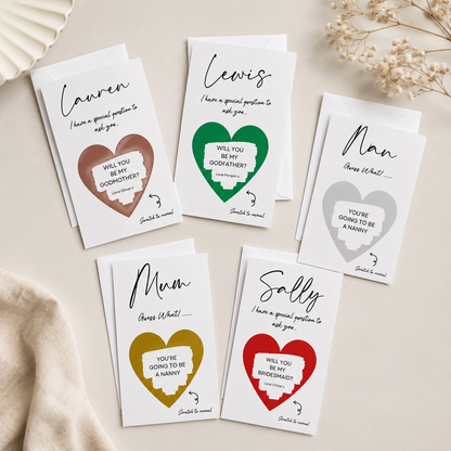 Scratch Card | Surprise Card | Special Question, Guess What? - Scratch Reveal A6 Card - Dinky Designs