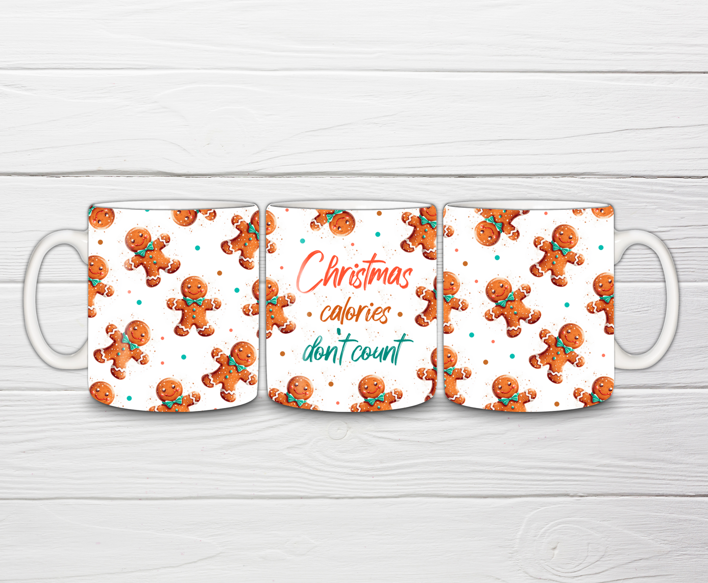 Christmas Mug | Christmas Calories Gingerbread Mug | Gift Idea