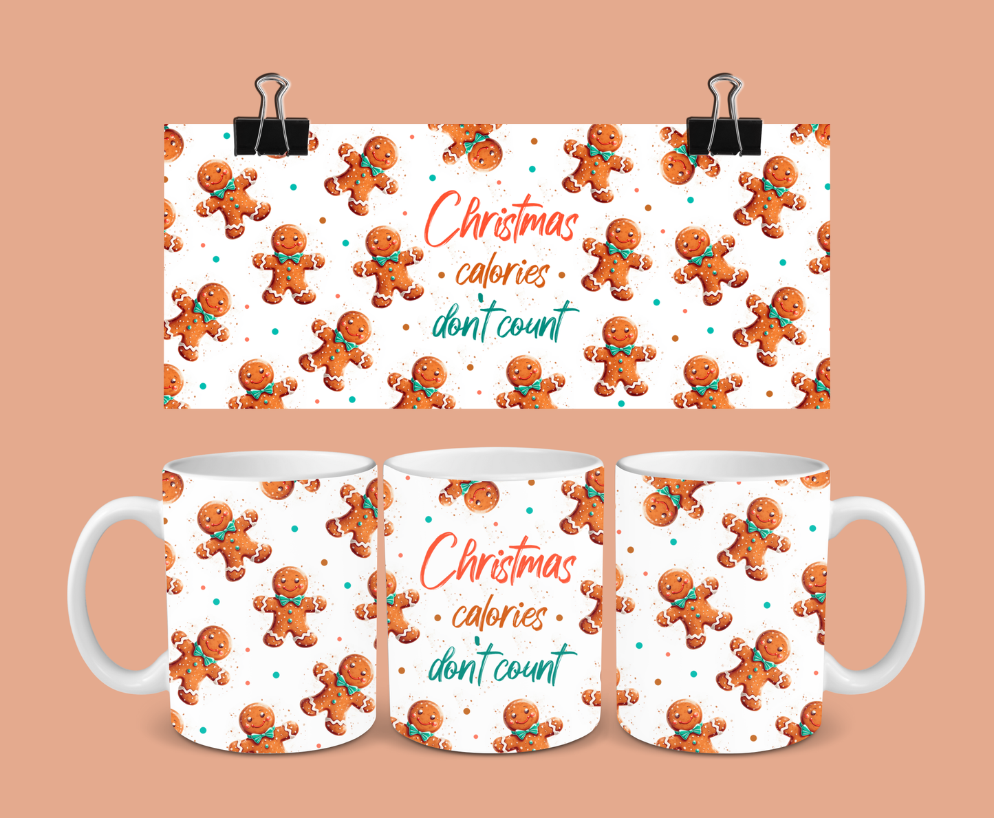 Christmas Mug | Christmas Calories Gingerbread Mug | Gift Idea