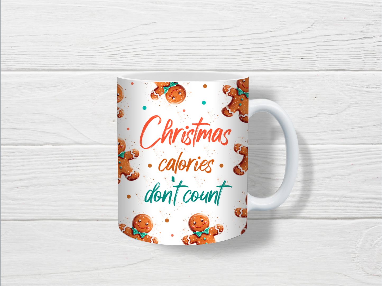 Christmas Mug | Christmas Calories Gingerbread Mug | Gift Idea