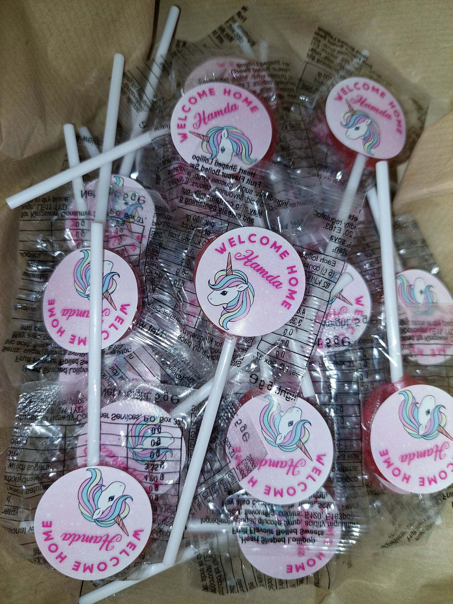 Unicorn Birthday Stickers | Various Sizes | Unicorn Party Supplies - Dinky Designs