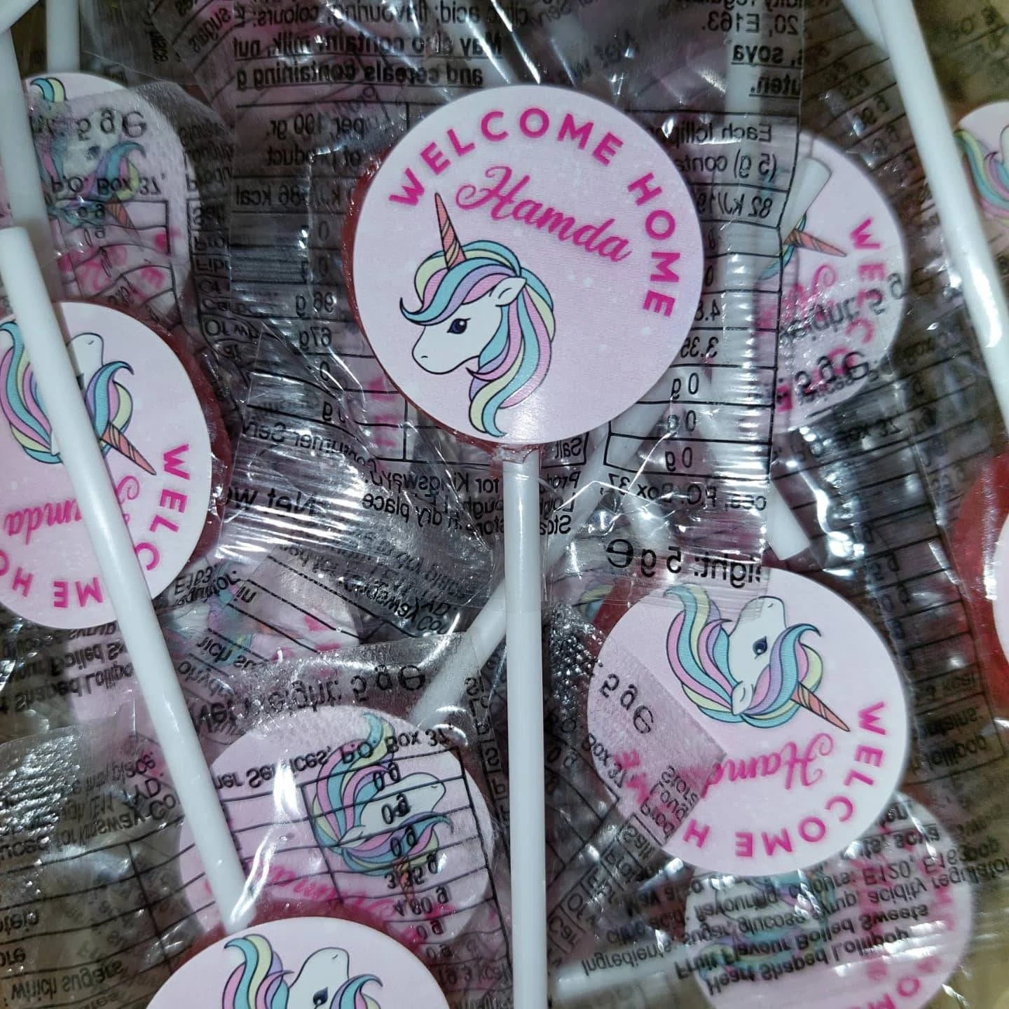 Unicorn Birthday Stickers | Various Sizes | Unicorn Party Supplies - Dinky Designs