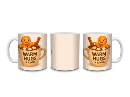 Christmas Mug | Warm Hugs In A Mug Mug | Gingerbread Mug | Gift Idea