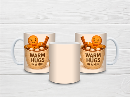 Christmas Mug | Warm Hugs In A Mug Mug | Gingerbread Mug | Gift Idea