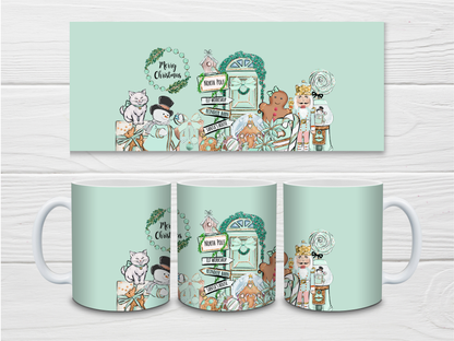 SALE - Mint Green Christmas Mug | Merry Christmas Mug | Gift Idea