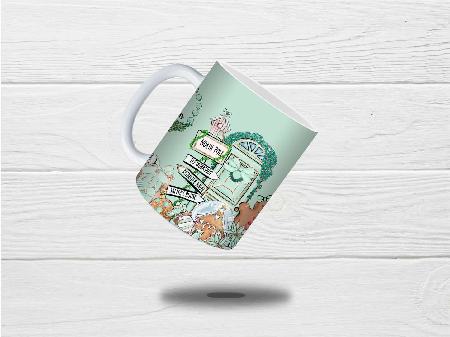 SALE - Mint Green Christmas Mug | Merry Christmas Mug | Gift Idea
