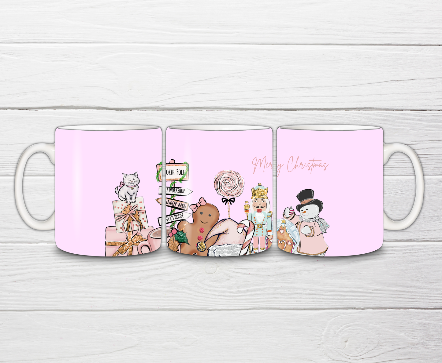 SALE - Pink Christmas Mug | Merry Christmas Mug | Gift Idea