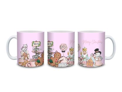 SALE - Pink Christmas Mug | Merry Christmas Mug | Gift Idea