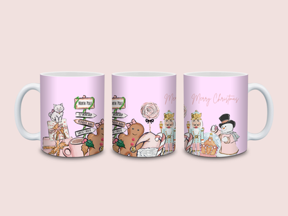 SALE - Pink Christmas Mug | Merry Christmas Mug | Gift Idea
