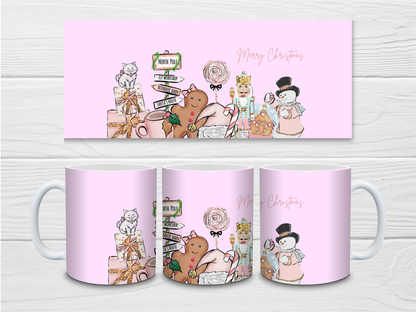 SALE - Pink Christmas Mug | Merry Christmas Mug | Gift Idea