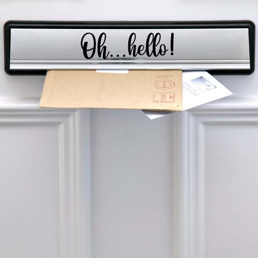 Letterbox Sticker | Oh Hello | Vinyl Sticker | Sticker Decal