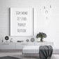 Quote Print | Stay Home It's Too Peopley Outside | Home Print | Funny Print - Dinky Designs