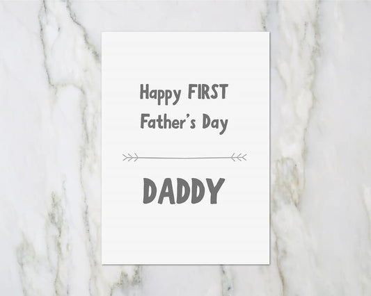 Fathers Day Card | First Fathers Day | Cute Card - Dinky Designs