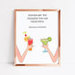 Friendship Print | Personalised Friends Are The Therapist You Can Drink With | Friend Gift - Dinky Designs