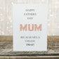 Fathers Day Card | Happy Father's Day Mum, Because He's A Useless Twat | Funny Card | Joke Card - Dinky Designs