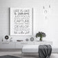 Quote Print | Life Is Like A Camera | Quote Print - Dinky Designs