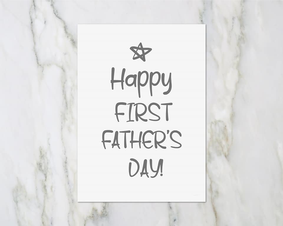 Fathers Day Card | First Fathers Day | New Daddy - Dinky Designs