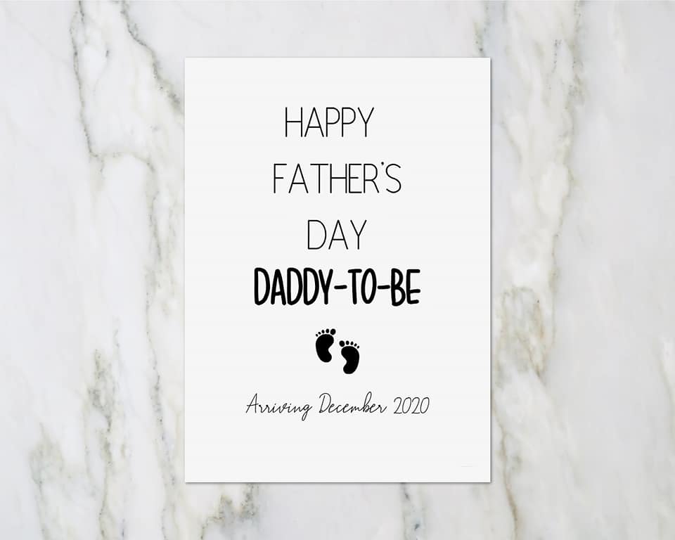 Fathers Day Card | Daddy To Be - Dinky Designs