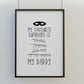 Fathers Day Print | My Favourite Superhero Is My Daddy | Family Print | Daddy Print - Dinky Designs