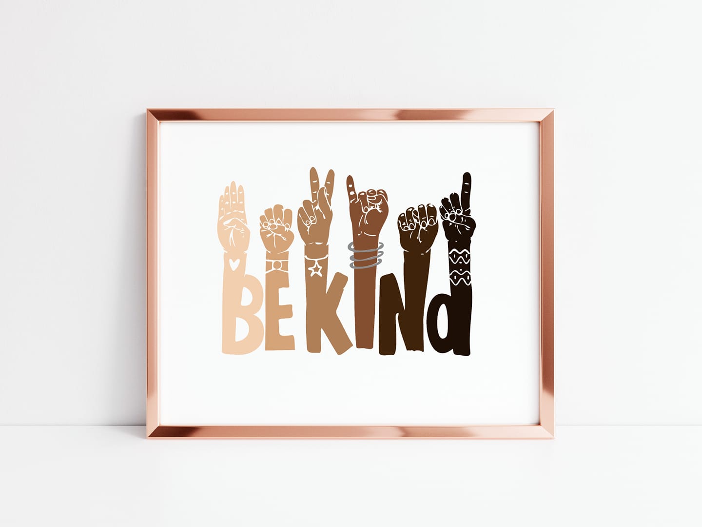 Quote Print | Be Kind | Motivational Print - Dinky Designs
