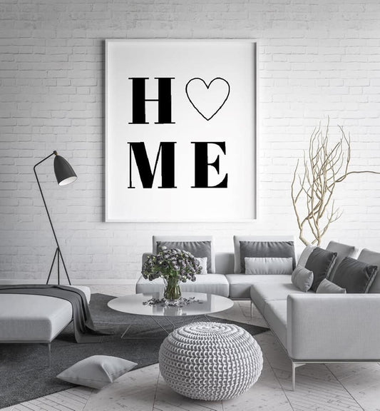 Quote Print | H O M E Print | House Décor | Wall Art - Dinky Designs