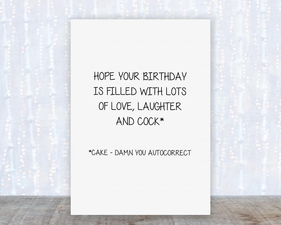 Birthday Card | Hope Your Birthday Is Filled With Lots Of Love | Funny Card | Joke Card