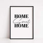Home Print | Home Sweet Home | House Prints | Wall Art | Quote Print - Dinky Designs