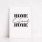 Home Print | Home Sweet Home | House Prints | Wall Art | Quote Print - Dinky Designs