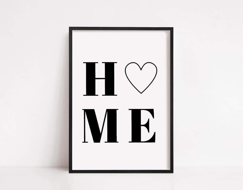 Quote Print | H O M E Print | House Décor | Wall Art - Dinky Designs