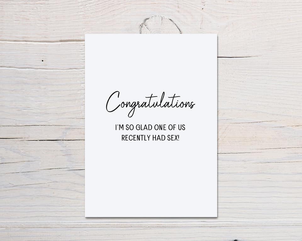 Baby Shower Card | Congratulations, I's So Glad One Of Us Card | New Baby Card