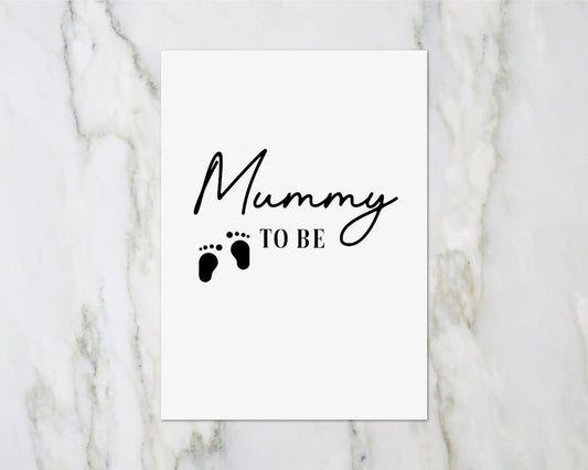 Baby Shower Card | Mummy To Be | Congratulations Card - Dinky Designs