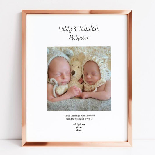 Nursery Print | Newborn Baby | Personalised Print