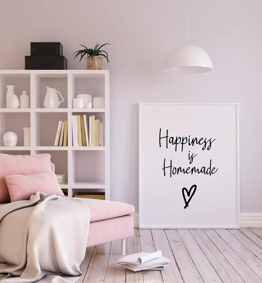 Kitchen Print | Happiness Is Homemade | Quote Print - Dinky Designs
