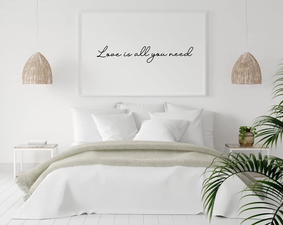 Quote Print | Love Is All You Need | Love Print - Dinky Designs