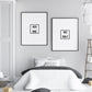 Bedroom Prints | Her One, His Only | Set Of 2 Prints | Couples Print - Dinky Designs