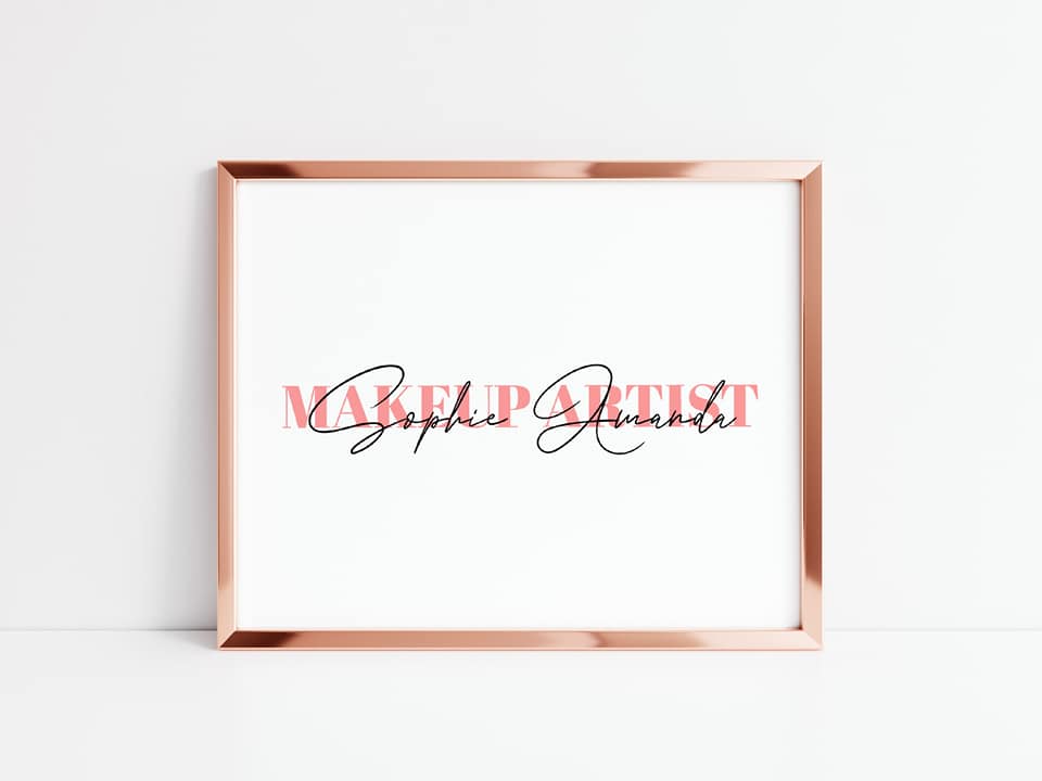 Personalised Salon Print | Job Role | Makeup Artist | Nail Technician | Hairdresser - Dinky Designs